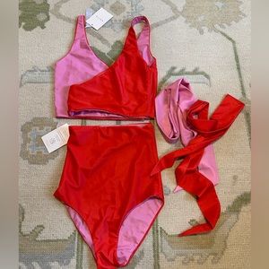 NWT Baiia 5 piece reversible swimwear. Size 2